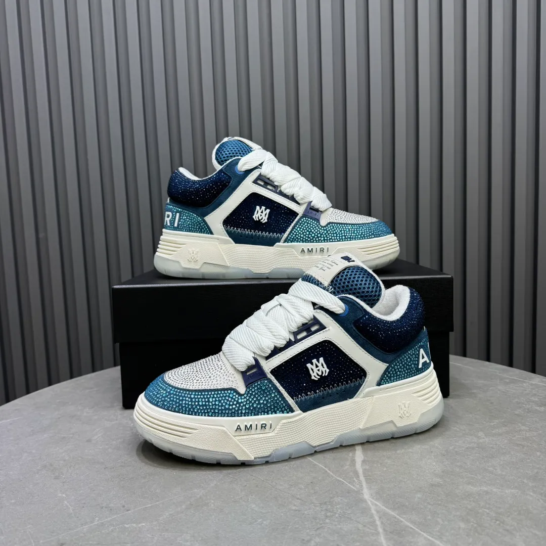 Men's shoes 💰760💰 AMIRI AMIRI fashion brand hot sale 🔥 Available all year round, couples 💑 Official website synchronization Imported fabrics 1⃣️ vs 1⃣️ replica, original factory special original sole, 35-45 (45. non-refundable)